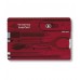 Швейцарская карта Victorinox SwissCard Ruby 0.7100.T 10 функций полупрозрачный красный