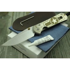 Нож складной Large Sebenza 21 Unique Graphics Tanked