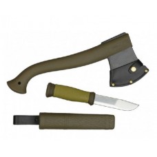 Набор Morakniv Outdoor Kit MG, нож Morakniv 2000 нержавеющая сталь, цвет зеленый + топор