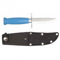 Нож Morakniv Scout 39 Safe Blue, нержавеющая сталь, деревянная рукоять, цвет синий