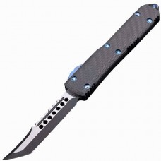 Автоматический выкидной нож Microtech Ultratech Hellhound, сталь M390, рукоять титан