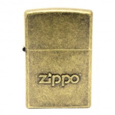 Зажигалка ZIPPO Classic с покрытием Antique Brass, латунь/сталь, серебристая, матовая, 36x12x56 мм