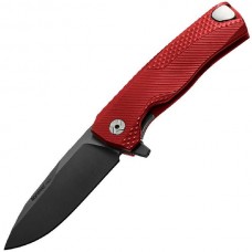 Нож складной ROK Ball-Bearing Flipper, Red Solid® Aluminum Handle, Black DLC-Coated Böhler M390