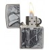 Зажигалка ZIPPO Classic Ковбой с покрытием Brushed Chrome