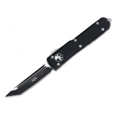 Автоматический выкидной нож Ultratech Contoured Chassis Tactical Black, 2-Tone Finish Tanto Elmax