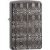 Зажигалка ZIPPO Armor® с покрытием Black Ice®, латунь/сталь, чёрная, глянцевая, 36x12x56 мм