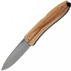 Нож складной Big Opera Satin Finish D2 Tool Steel, Olive Wood Handle