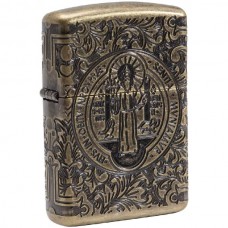 Зажигалка ZIPPO Armor® с покрытием Antique Brass, латунь/сталь, золотистая, матовая, 36x12x56 мм