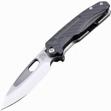 Нож складной Medford Infraction, Tumbled D2 steel, Tumbled Titanium and Carbon Fiber Handle