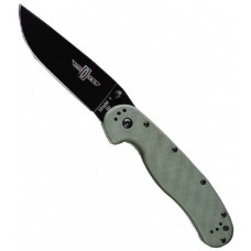 Нож складной RAT™-1 Black Blade, Olive Drab Handle, D2 Tool Steel