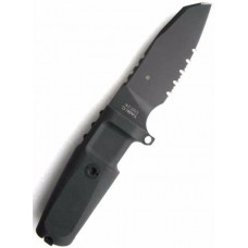 Нож с фиксированным клинком Extrema Ratio Task Compact Black 1/2 Serrated, сталь Böhler N690, рукоять прорезиненный форпрен