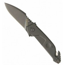 Складной нож Extrema Ratio MF1 Black With Belt Cutter (Ruvido Handle), сталь N690, рукоять алюминий