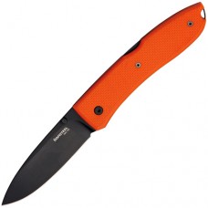 Нож складной Big Opera Black MilSpec Finish D2 Tool Steel,  Orange G-10 Handle