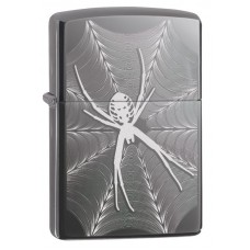 Зажигалка ZIPPO Classic с покрытием Black Ice®, латунь/сталь, чёрная, глянцевая, 36x12x56 мм