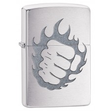 Зажигалка ZIPPO Classic Кулак с покрытием Brushed Chrome