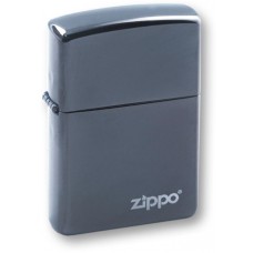 Зажигалка ZIPPO Classic с покрытием Black Ice®, латунь/сталь, чёрная, глянцевая, 36х12х56 мм