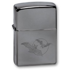 Зажигалка ZIPPO Bats High Polish Chrome, латунь с никеле-хром. покрыт., серебр., глянц., 36х56х12 мм