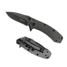 Складной полуавтоматический нож Kershaw Cryo BlackWash K1555BW, сталь 8Cr13MOV, рукоять нержавеющая сталь