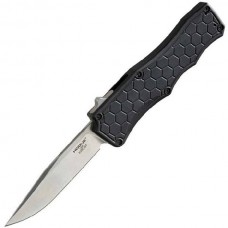 Автоматический складной нож Exploit OTF Auto, Stone-Tumbled Clip Point Blade, Black Aluminum Handle