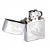 Зажигалка ZIPPO Row Boat Brushed Chrome, латунь с никеле-хром.покрыт., серебр., матов., 36х56х12 мм