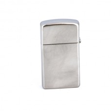 Зажигалка ZIPPO Slim® с покрытием Satin Chrome™, латунь/сталь, серебристая, матовая, 30х10x55 мм