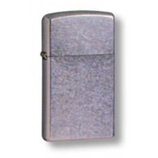 Зажигалка ZIPPO Slim® с покрытием Street Chrome™, латунь/сталь, серебристая, матовая, 30х10x55 мм