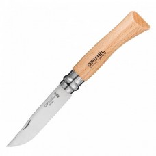 Нож Opinel Stainless steel №7, нержавеющая сталь, бук, блистер