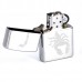 Зажигалка ZIPPO Scorpion Brushed Chrome, латунь с никеле-хром.покрыт., серебр., матов., 36х56х12 мм