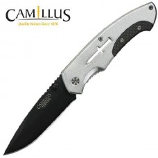 Нож складной Camillus Drop Point, Carbonitride Titanium® Aus-8 Steel, Aluminium Handle with Carbon Fiber Accent 8.3 см.