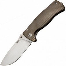 Нож складной SR-2 Mini, Solid® Bronze Anodized Titanium Handle, Satin Finish Sleipner Stainless Steel