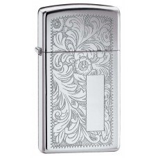 Зажигалка ZIPPO Slim® Venetian® с покрытием High Polish Chrome