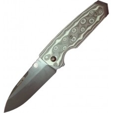 Нож складной EX-02 Spear Point, Thumb Stud, Black/Gray/Lava G-Mascus® G10 Handle, Black Blade 9.52 см.