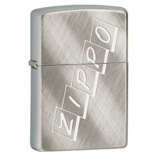 Зажигалка ZIPPO, латунь с покрытием Brushed Chrome, серебристая, матовая, 36x12x56 мм