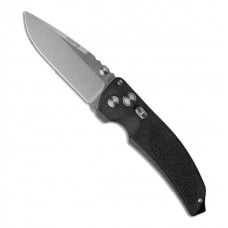 Нож складной EX-03 Stone-Tumbled Drop Point Blade, Black Handle 10.16 см.