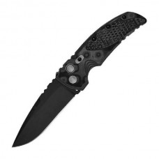 Автоматический складной нож EX-01 Auto, Black Drop Point Blade, Black/Gray Mascus® Handle 8.89 см.