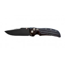 Нож складной EX-01 Black Drop Point Blade, Black Aluminum Handle 10.16 см.