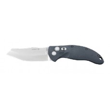 Автоматический складной нож EX-04 Stone-Tumbled Wharncliffe Blade, Black G-Mascus® G10 Handle 8.89 см.