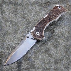 Нож складной Hide Folder, Stag Scales, Crucible CPM® S30V™, Tommaso Rumici Design 7.5 см.