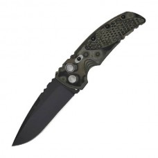 Автоматический складной нож EX-01 Auto, Black Drop Point Blade, Green/Black G-Mascus® G10 Handle 8.89 см.