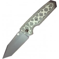 Нож складной EX-02 Tanto Thumb Stud, Black/Gray G-Mascus® G10 Handle, Black Blade 9.52 см.