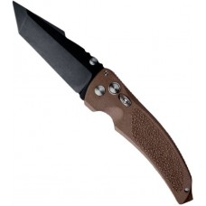 Нож складной EX-03 Black Tanto Blade, Matte Brown Handle 8.89 см.