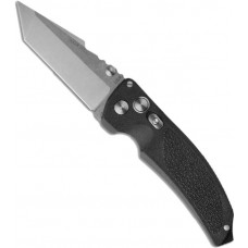 Автоматический складной нож EX-03 Auto, Stone-Tumbled Tanto Blade, Matte Black Handle 8.89 см.