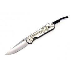 Нож складной Large Sebenza 21 Unique Graphics Gold Leaf