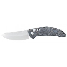 Автоматический складной нож EX-04 Auto, Stone-Tumbled Upswept Blade, Black/Gray/Lava G-Mascus® G10 Handle 8.89 см.