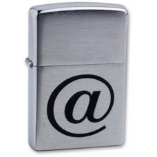 Зажигалка ZIPPO Internet Brushed Chrome, латунь с ник.хром. покрыт., серебр., матов., 36х56х12 мм