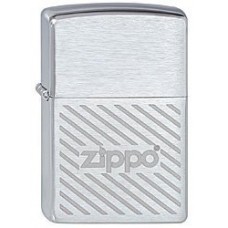 Зажигалка ZIPPO Stripes, латунь с покрытием Brushed  Chrome, серебристый, матовая, 36х12х56 мм