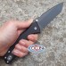 Нож складной "Pallas" Tanto Flipper, Black Aluminum Handles, Black DLC-Coated Crucible CPM® S35VN™ Blade 9.5 см.