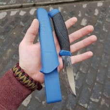 Нож Morakniv Companion Navy Blue, нержавеющая сталь,