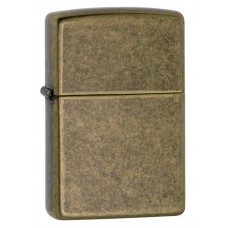 Зажигалка ZIPPO Antique Brass, латунь, золотистый, матовая, 36х56х12 мм