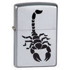 Зажигалка ZIPPO Scorpion Satin Chrome, латунь с никеле-хром. покрыт., серебр., матовая, 36х56х12 мм
